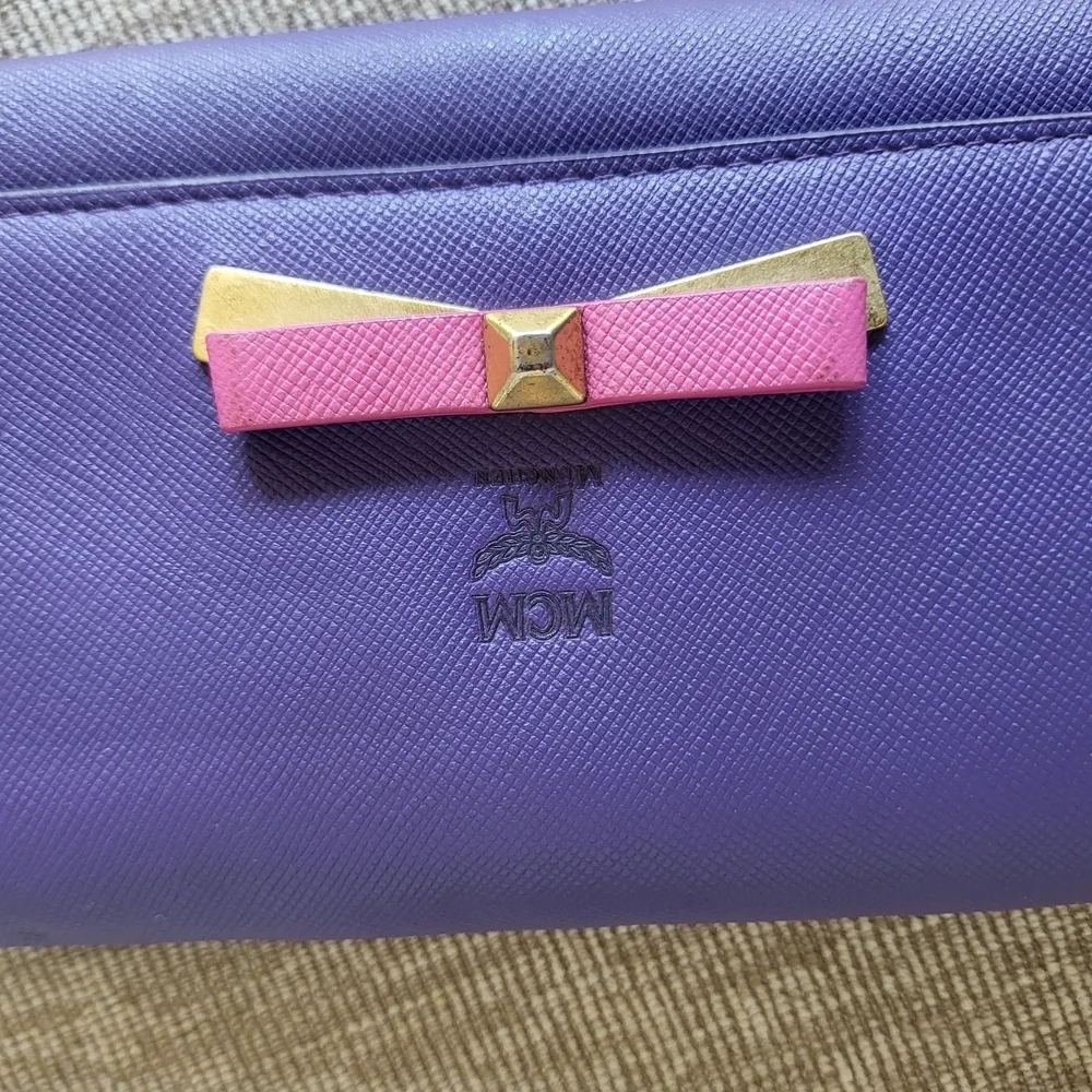 Mcm Coral Trifold Long Wallet..Authentic..Like brand New!!